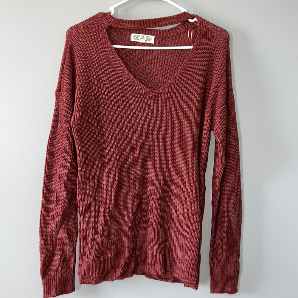 Pink Rose sweater, size Large